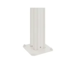 Aanleunende pergola IZEDA - 400 cmx298 cmx200 cm - Wit Kunststof Metaal