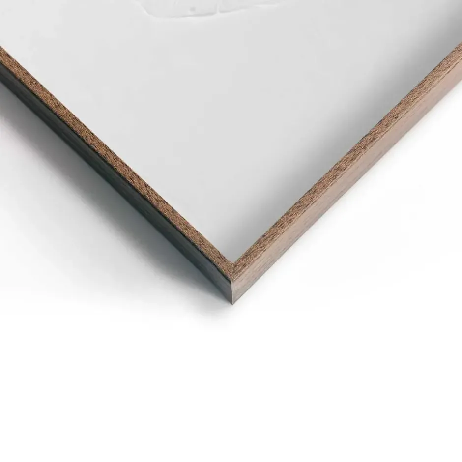 Abstracte wanddecoratie set met structuur Minimalistische bladeren - 40 x 30