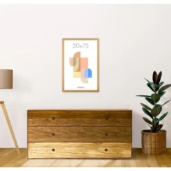 ACAZA Fotokader - Fotolijst - 50x75 cm - MDF hout - Warme Eik