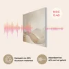 Akoestisch Schilderij 100x70 cm Beige - Natuur - Abstract - Modern