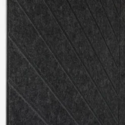 Akoestisch wandpaneel PET-vilt - 100x100cm - Visgraat motief Antraciet