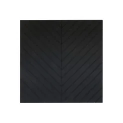 Akoestisch wandpaneel PET-vilt - 100x100cm - Visgraat motief Zwart