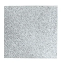 Akoestisch wandpaneel - 5 stuks - 60x60cm - Lijnmotief Grijs
