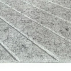Akoestisch wandpaneel - 5 stuks - 60x60cm - Lijnmotief Grijs