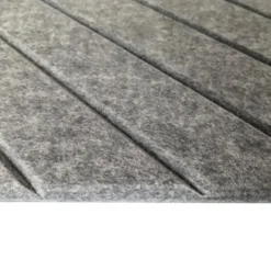 Akoestisch wandpaneel - 5 stuks - 60x60cm - Lijnmotief Antraciet
