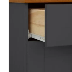 Alby-Badkamerkast met 2 deuren, 1 lade van dennen-antraciet