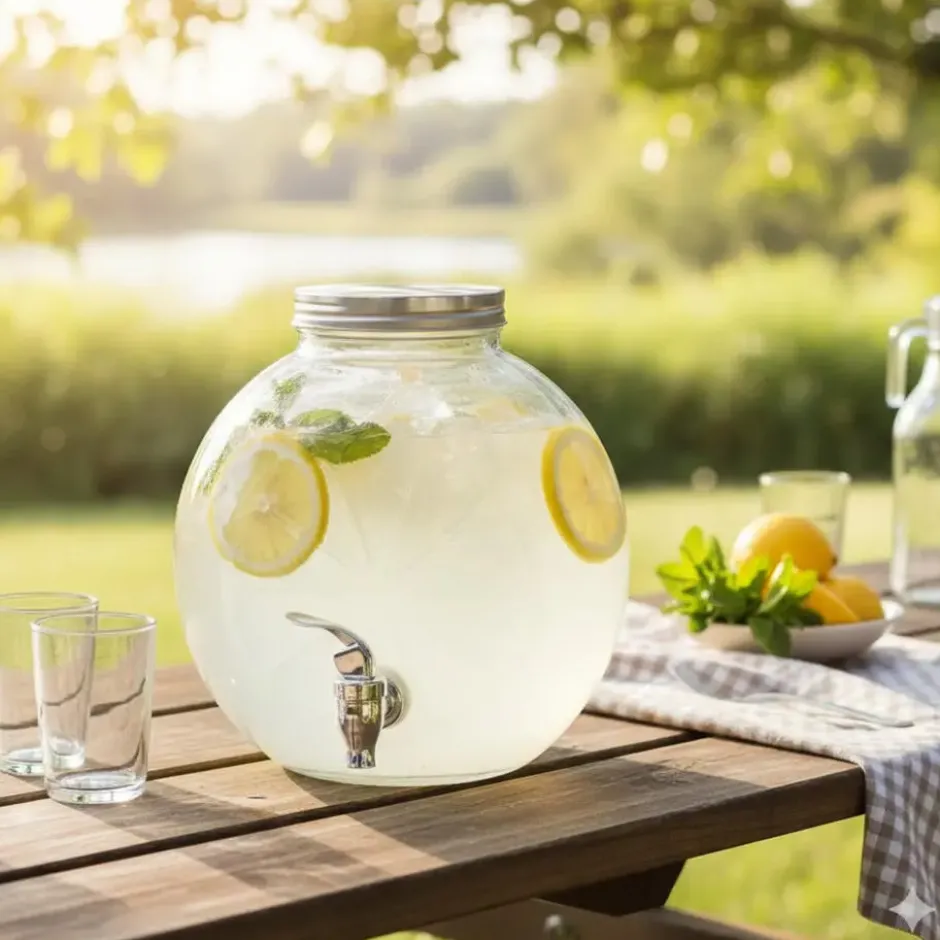 Alessandro Drankdispenser Citrus - glas - 5 liter