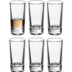 Alessandro Shotglaasjes Alto - 6 stuks - glas - 40 ml
