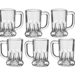 Alessandro Shotglaasjes Montpellier - 6x - met oor - glas - 40 ml