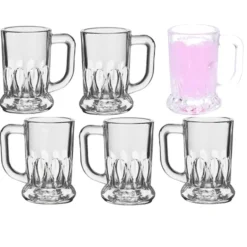 Alessandro Shotglaasjes Montpellier - 6x - met oor - glas - 40 ml