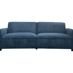 Alicia-Slaapbank 3-zitter in ribfluwelen blauw