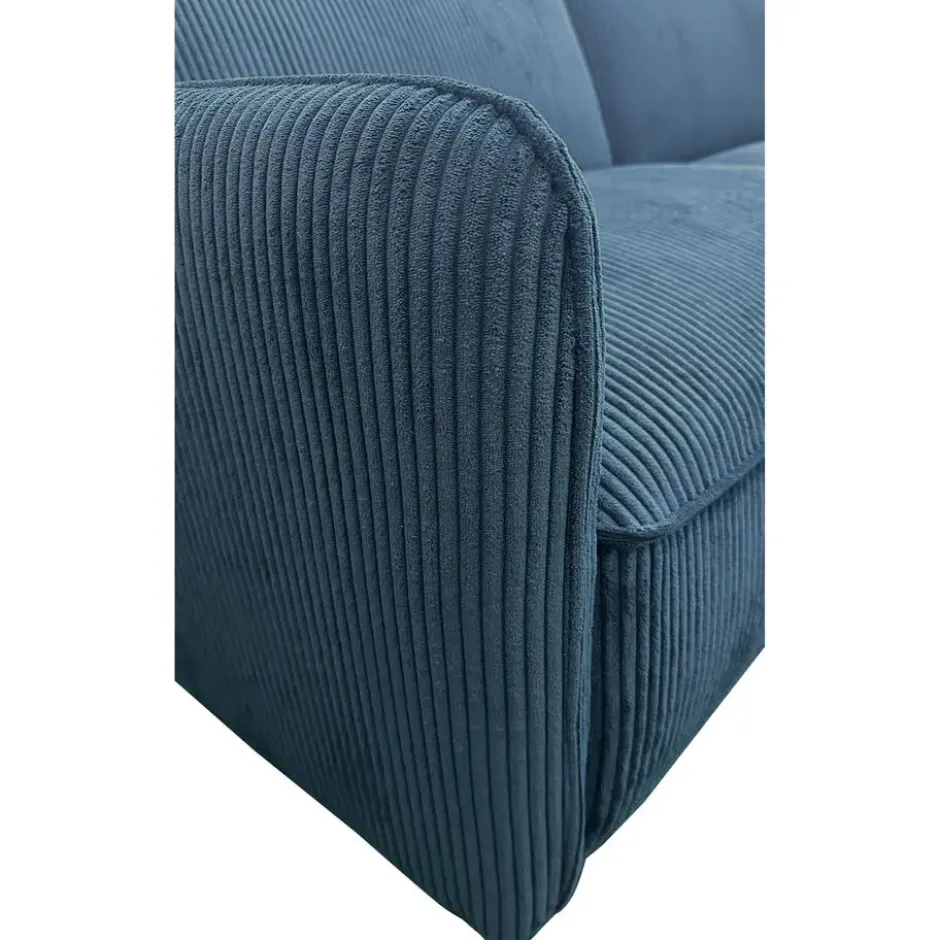 Alicia-Slaapbank 3-zitter in ribfluwelen blauw