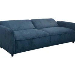 Alicia-Slaapbank 3-zitter in ribfluwelen blauw