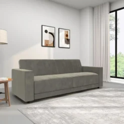 Allie II-Slaapbank 3-zitter in fluweel taupe