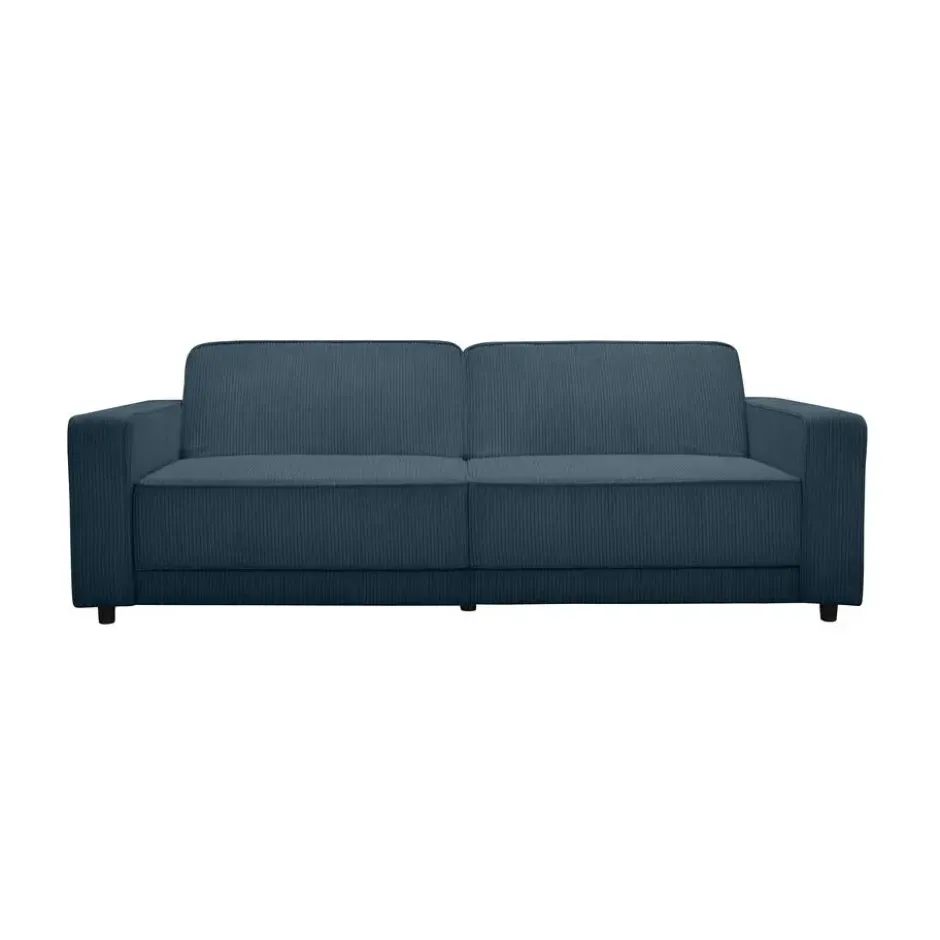 Allie - 3-zits slaapbank in blauw stof