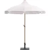 Aloha – stokparasol Ø200 cm – light teak look – taupe/ecru