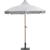 Aloha – stokparasol Ø200 cm – light teak look – taupe