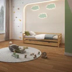 Alpi - Bed met bedlade 90x200 cm in grenen
