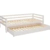 Alpi - Bed met bedlade 90x200 cm wit grenen