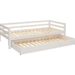Alpi - Bed met bedlade 90x200 cm wit grenen