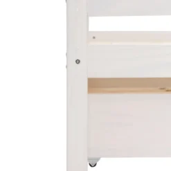 Alpi - Bed met bedlade 90x200 cm wit grenen