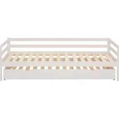 Alpi - Bed met bedlade 90x200 cm wit grenen