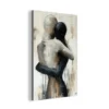 Aluminium Schilderij 60x90 cm Abstract - Liefde - Zwart wit - Modern