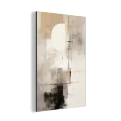 Aluminium Schilderij 40x60 cm Abstract - Kunst - Grijs