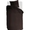 Ambiante Cotton Uni dekbedovertrek - 140x200/220 - Bruin
