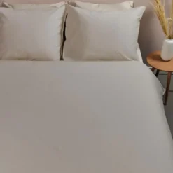 Ambiante Cotton Uni dekbedovertrek - 240x200/220 - Taupe