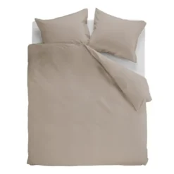 Ambiante Cotton Uni dekbedovertrek - 240x200/220 - Taupe