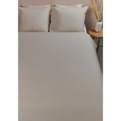 Ambiante Cotton Uni dekbedovertrek - 240x200/220 - Taupe