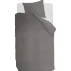 Ambiante Cotton Uni dekbedovertrek - 200x200/220 - Grijs