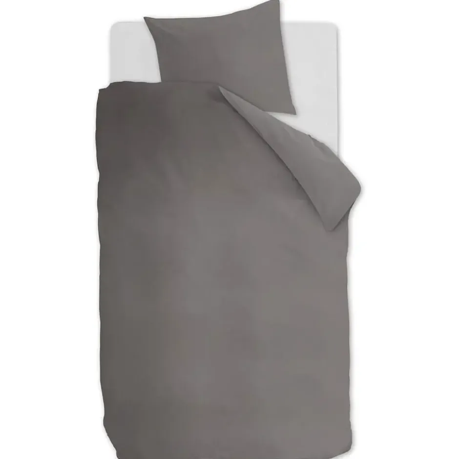 Ambiante Cotton Uni dekbedovertrek - 200x200/220 - Grijs