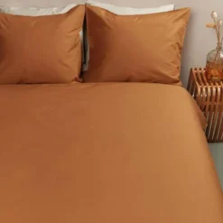 Ambiante Cotton Uni dekbedovertrek - 240x200/220 - Oranje
