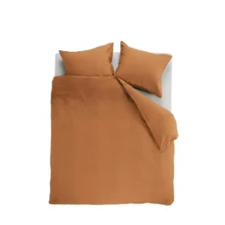Ambiante Cotton Uni dekbedovertrek - 240x200/220 - Oranje