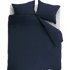 Ambiante Dekbedovertrek Uni Cotton Dark Blue-1-persoons (140 x 200/220 cm)