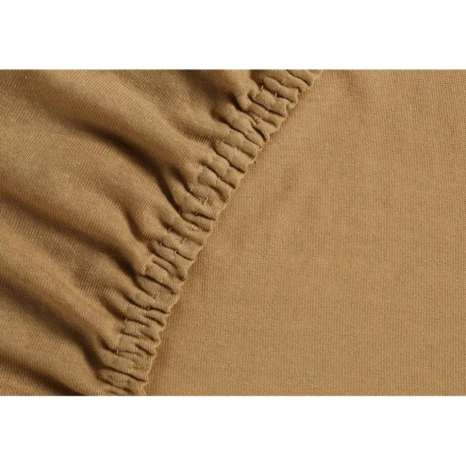 Ambiante Jersey - Hoeslaken - 160x200/210 - Oker