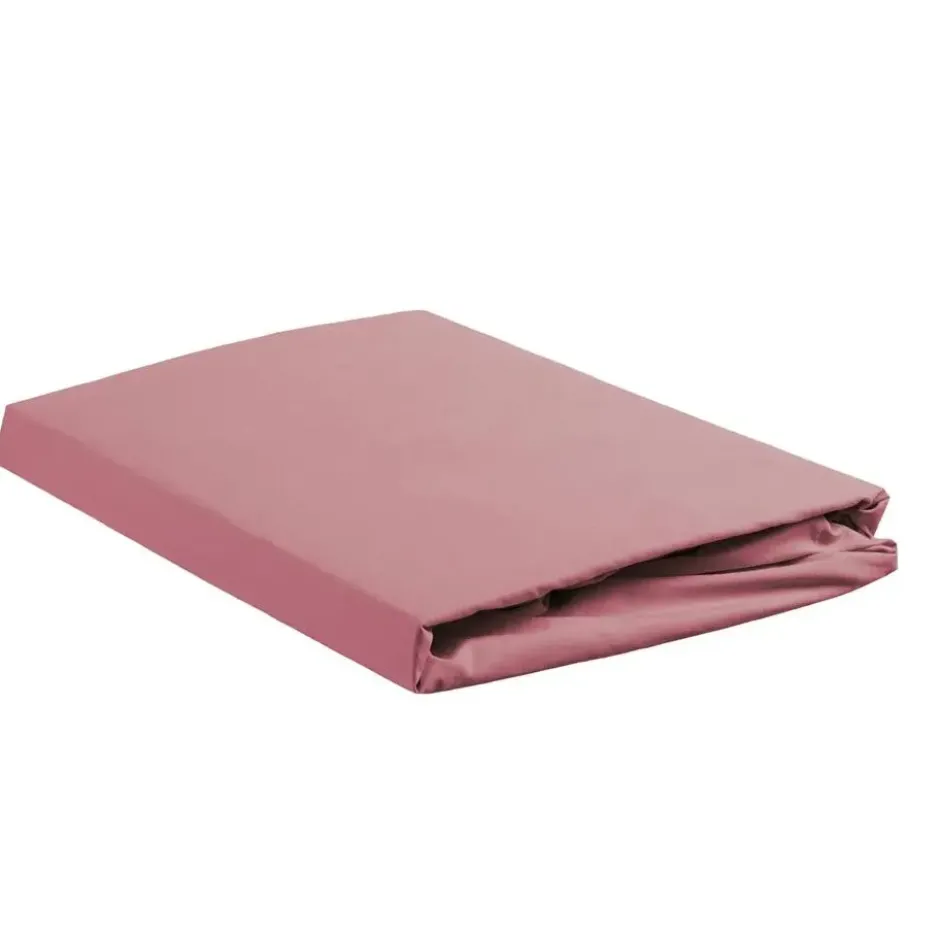 Ambiante Katoen - Hoeslaken - 140x200 - Roze