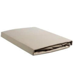 Ambiante Katoen - Hoeslaken - 180x200 - Taupe