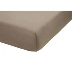 Ambiante Katoen - Splittopper Hoeslaken - 180x200/210 - Taupe
