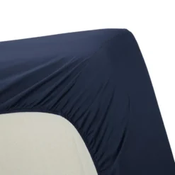 Ambiante Katoen - Splittopper Hoeslaken - 200x220 - Donker Blauw