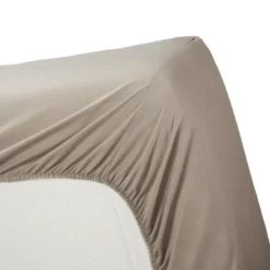 Ambiante Katoen - Splittopper Hoeslaken - 180x220 - Taupe