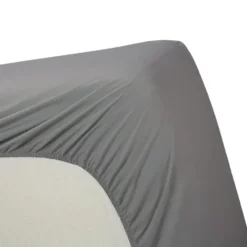 Ambiante Katoen - Splittopper Hoeslaken - 160x200 - Grijs