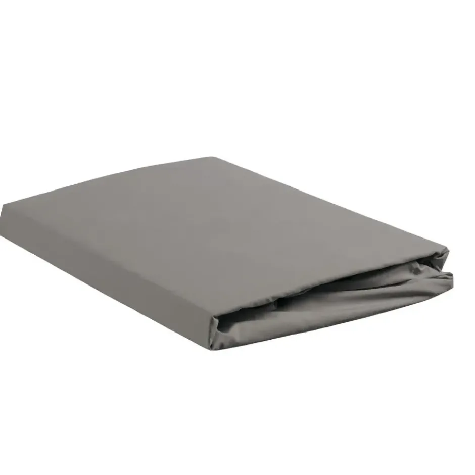 Ambiante Katoen - Topper Hoeslaken - 140x200 - Grijs