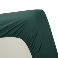 Ambiante Katoen - Topper Hoeslaken - 200x220 - Donker Groen