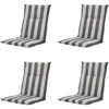 Amora - Kussen lage rug - Set van 4