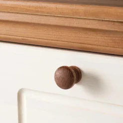 Anita - Schoenenkast met 3 kleppen in wit/natuurlijk grenen