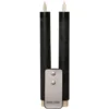Anna Collection LED dinerkaarsen - 2x - donkergroen - 23 cm
