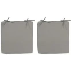 Anna's Collection Bank-sier kussen - grijs - 40 x 40 cm